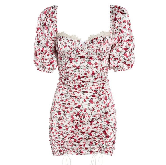 For Love And Lemons Dresses & Skirts - For Love and Lemon White Floral Melrose Dress